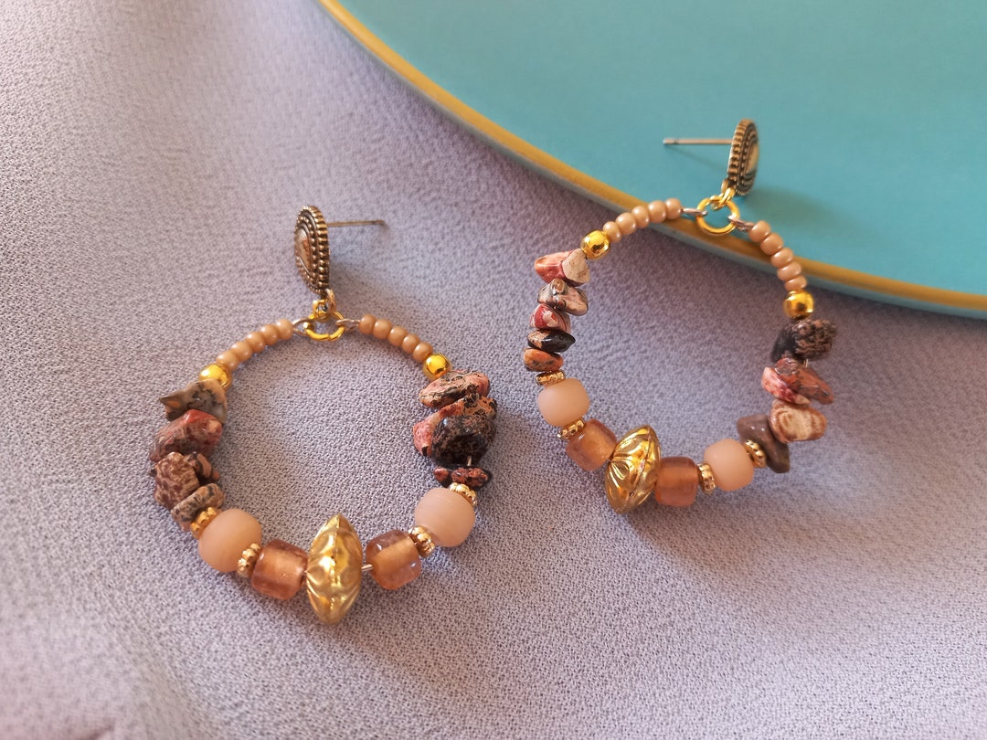 Green - Ethnic Tribal Tibetan Earrings from Himalaya 19