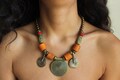 Boho statement necklace for women Ethnic chunky necklace for ladies Tribal big necklace Tibetan necklace Gypsy necklace Bohemian jewelry