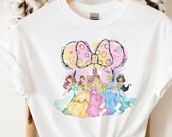 Disney Princess Shirt, Disney Watercolor Castle Tee, Disney Vacation Disney Princess Gift, Disney Girls Trip, Princess Tee, Princess Castle