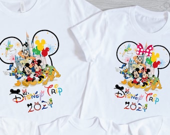 Custom Disney Family Vacation Shirt – Personalised Year for Disneyworld or Disneyland Trip