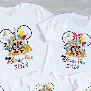 Custom Disney Family Shirt, Disney Trip 2023 Shirt, Disney Family Vacation 2024 Shirt, Disneyworld Vacation Shirt, Disneyland Trip Shirt