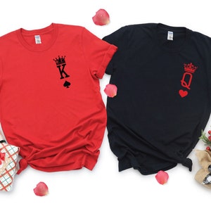 King Queen Couple Shirts: Valentine's Day Matching Gift