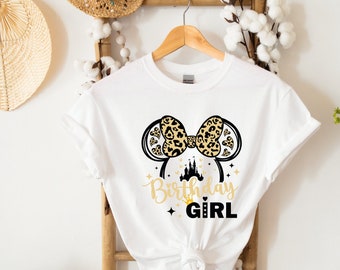Minnie Mouse Birthday Girl Shirt, Disney Vacation Tee