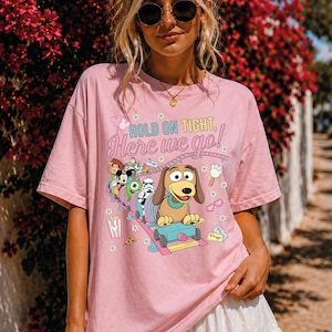 Slinky Dog Dash Inspired Shirt, Hold On Tight Here We Go Shirt, Toy Story Land Rollercoaster Shirt, Disney Hollywood Studios#1164