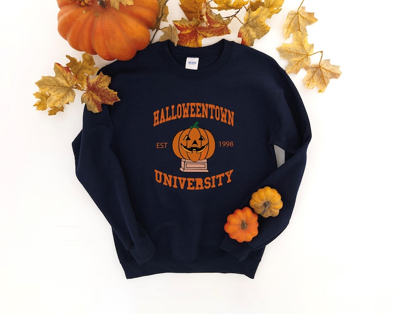 Halloweentown University Crewneck Sweatshirt cute Fall Etsy UK