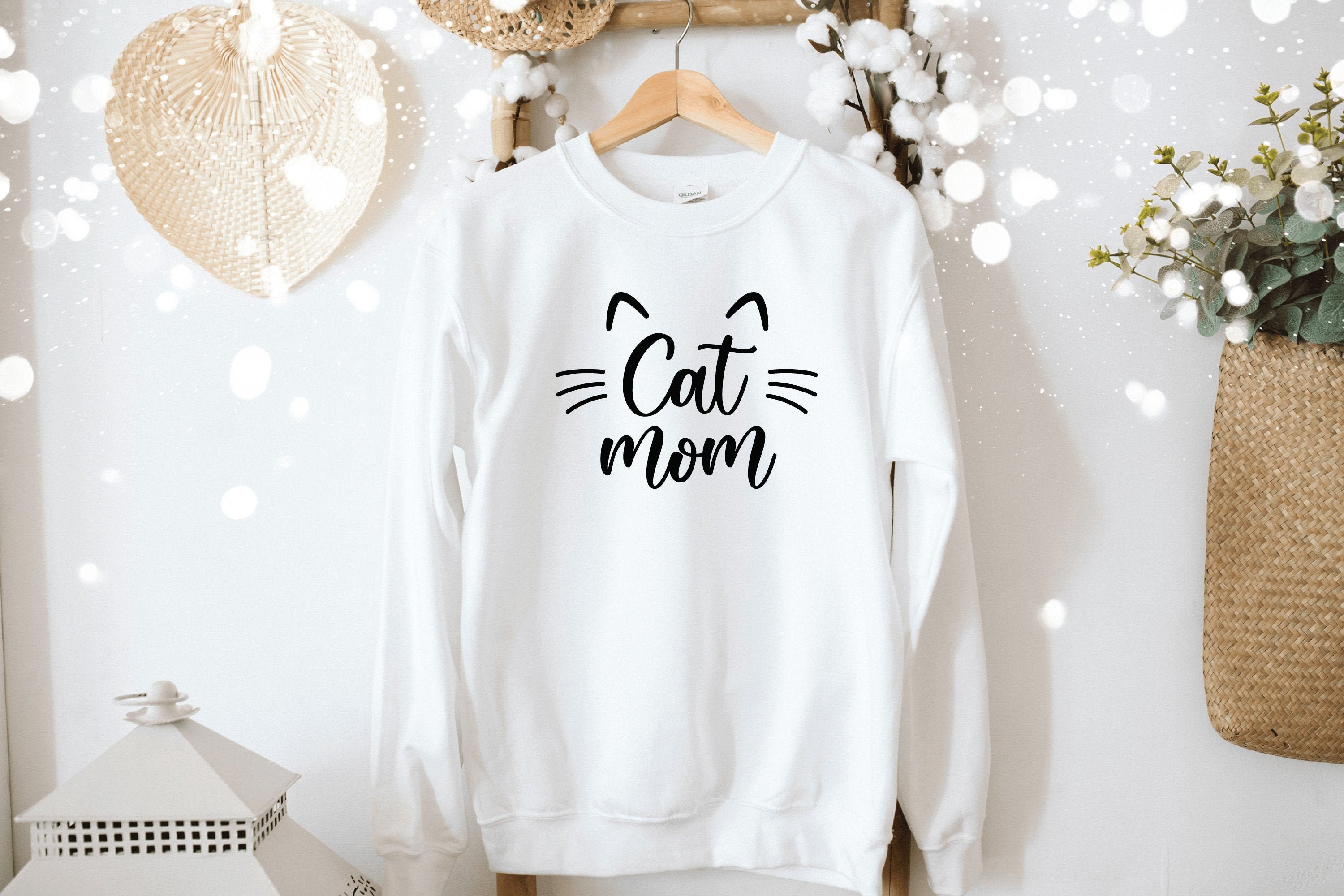 Cat Mom Sweatshirt Cat Mama Sweatshirt Cat Mom Gift Cat Mom Etsy