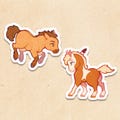 Spirit & Rain Chibi Stickers: Stallion of the Cimarron Fan Art product logo