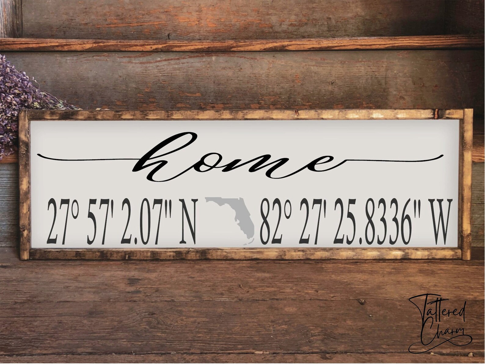 Home Coordinates Sign Home Wood Sign GPS Coordinates Sign Etsy UK