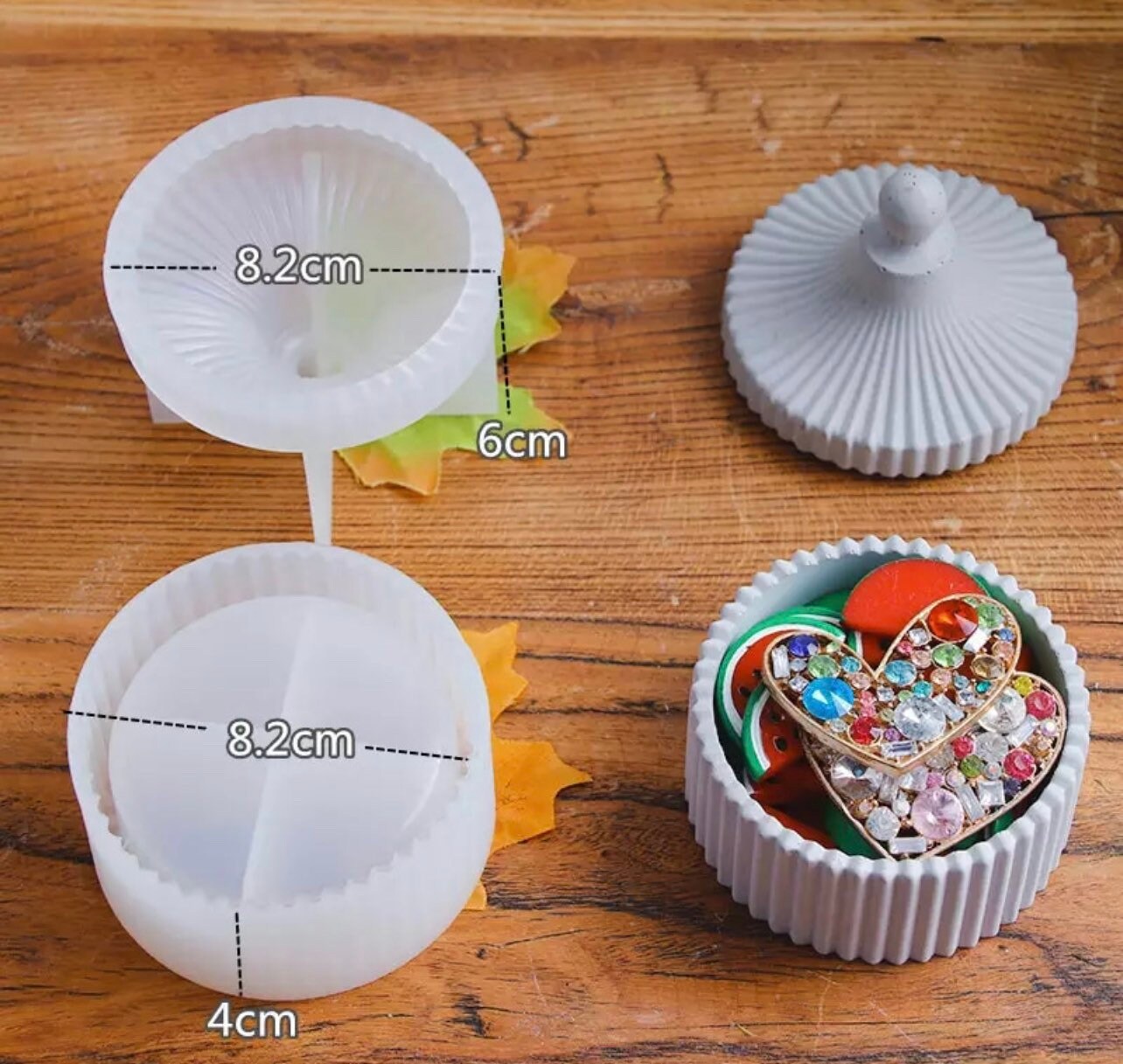 Silicone Mold to make Jars / storage container mold / candle Etsy