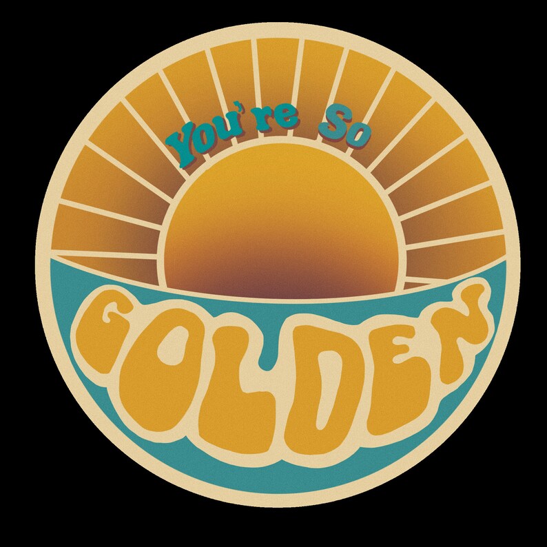Golden Sticker Decal