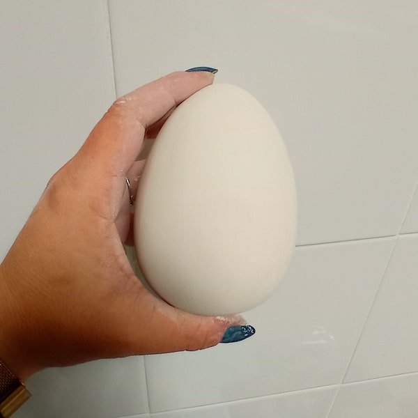 Oeuf en terre cuite blanche à décorer 10 cm