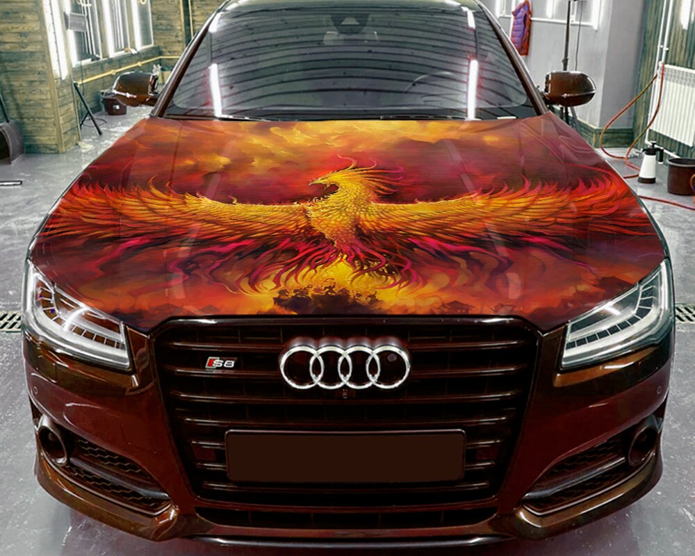 Phoenix Car Hood Wrap Selfadhesive Vinyl Sticker Full Color Etsy