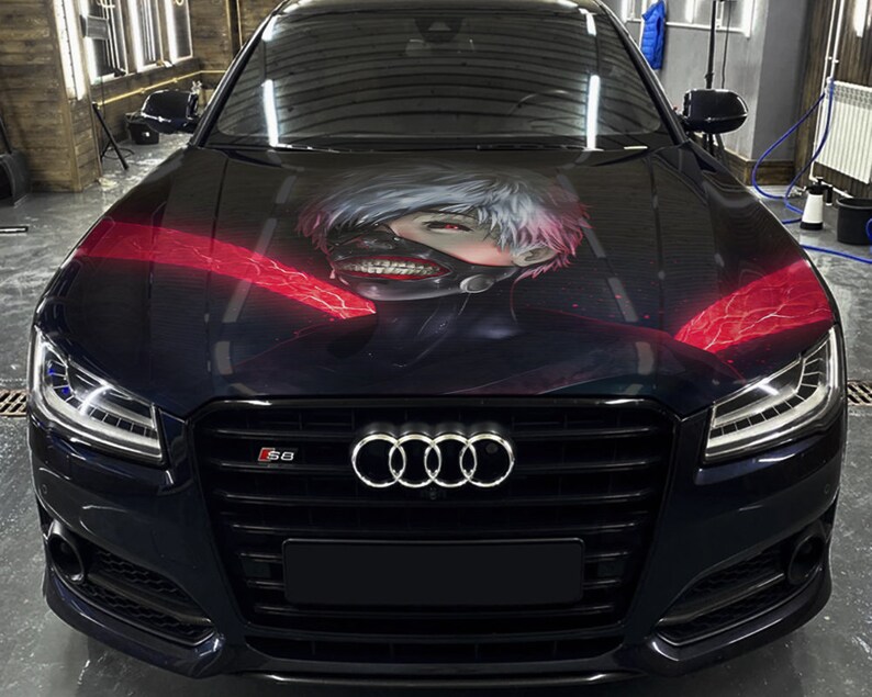 Tokyo Ghoul Car Hood Wrap Selfadhesive Vinyl Sticker Full Tokyo Ghoul Car Hood Wrap Selfadhesive Vinyl Sticker Full