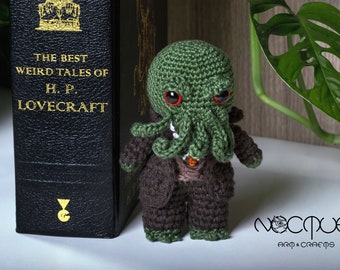 Pelúcia Amigurumi do Cthulhu: Boneco de Crochê Feito à Mão do H.P. Lovecraft