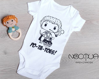 Potatoes Baby bodysuit - Fantasy babyshower gift - little adventurer shirt