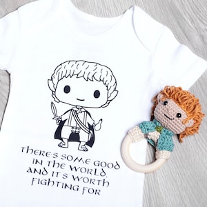 Tiny barefoot adventurer Baby bodysuit - Fantasy babyshower gift