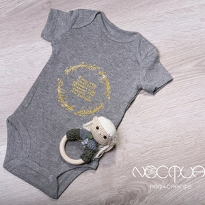Baby bodysuit fantasy with name - smallest person bodysuit - Cute baby grow