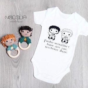 Tiny adventurers Baby gift set- - Barefoot adventurer besties baby grow