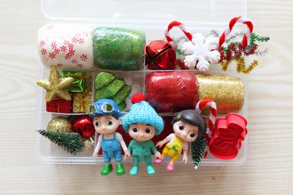 Cocomelon Christmas Playdough Kit Christmas Activity Box