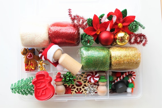 Christmas Playdough Kit Christmas Activity Box Kids Stocking
