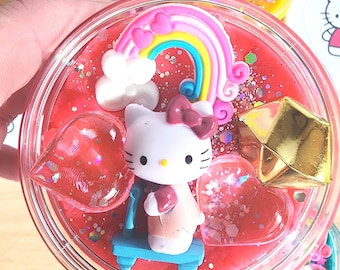 Kitty Play Dough party favor jars, classroom gifts, kids birthday gift, travel activity, Kitty sensory dough jar, playdough kit