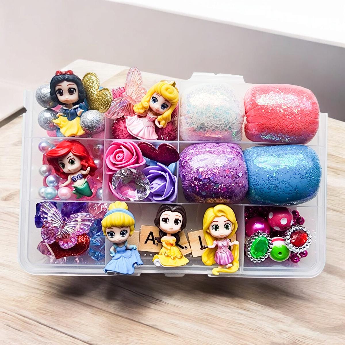 Princess playdough kit, Princess pretend sensory play, xmas gift,…