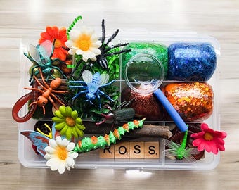 Bug playdough kit, insect sensory bin, sensory play, kids playdough craft, toddler xmas , gift for boys girls kid birthday gift xmas