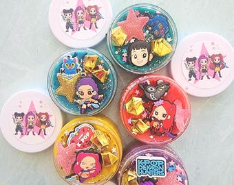 Popstar playdough jar party favor class gift xmas class gift kid birthday gift sensory play jar to-go playdough activity xmas