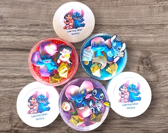 Blue alien Playdough party favor, playdough jar, kids birthday gift, kid basket stuffer mini play dough kit, sensory kit, kid gift 3 4 5 6 7