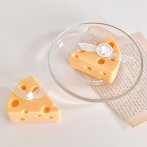 Cheese Candle: Natural Soy Wax, Room Decor