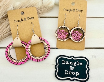 Wooden Hoop Earrings, Wood Earrings, Boho Wood Earring, Lightweight Earrings, Everyday Earrings, Unique Gifts, Gifts for Her, Wooden Jewelry