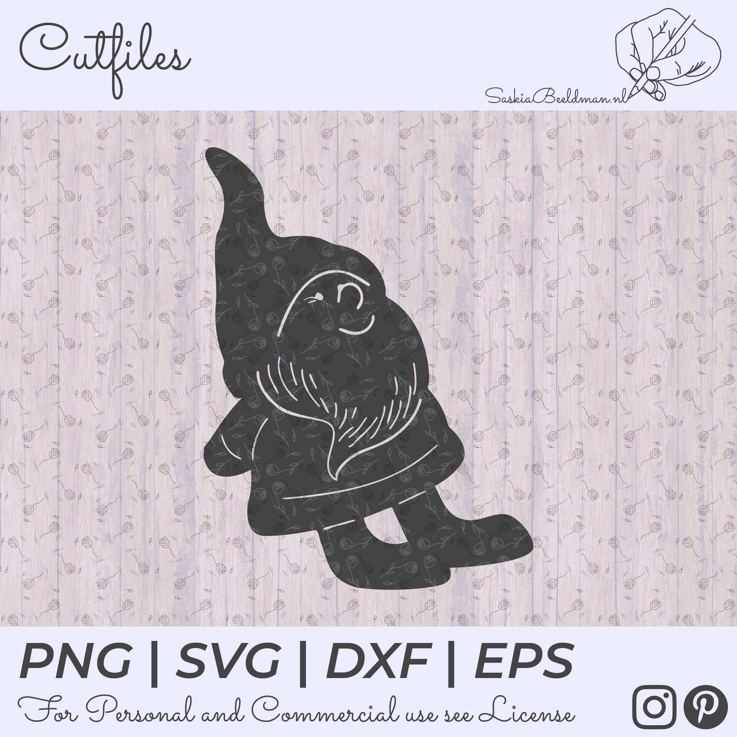 Download Winter Silhouette Gnome SVG Cutfile for Cricut Silhouette ...