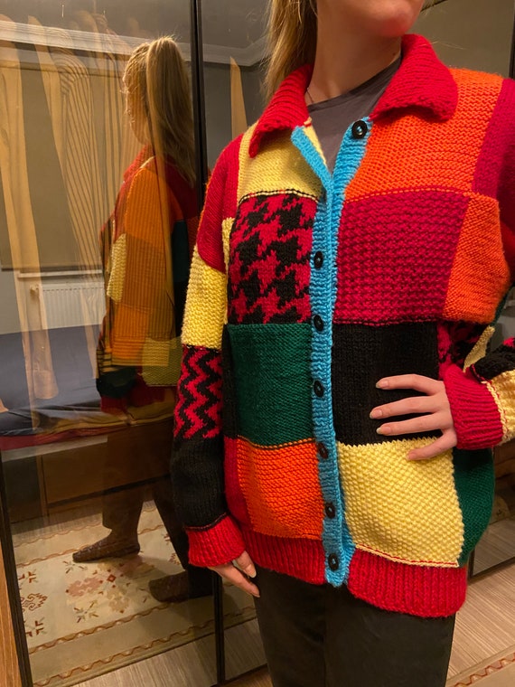 harry styles colorful cardigan