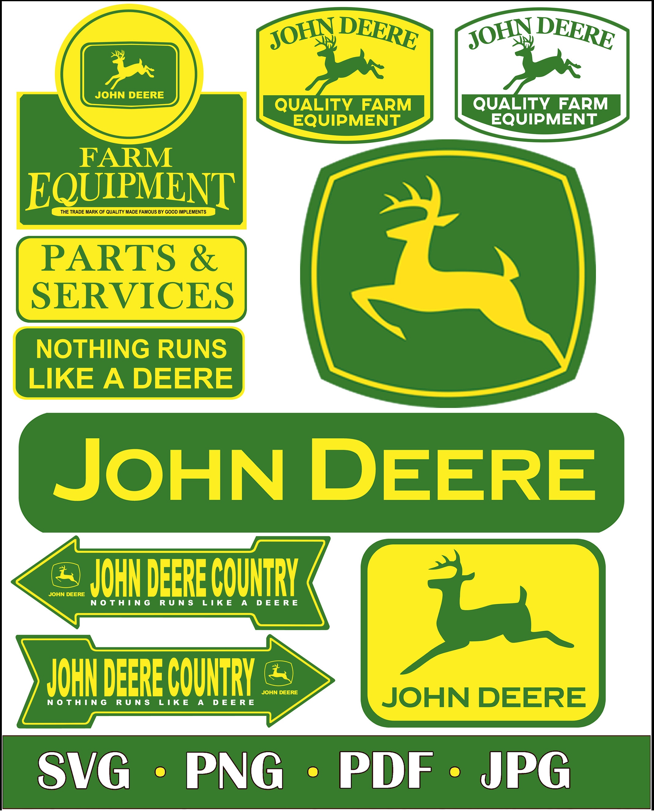 John Deere Decals for sale Only 2 left at 60