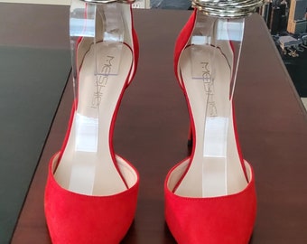 Red Wrap Heels - Etsy