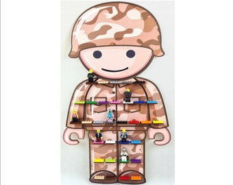 SOLDIER shelf for people with bricks, brick bookcase, super gift, color M