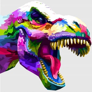Dinosaur STICKER TREX Jurassic Tyrannosaurus Dino