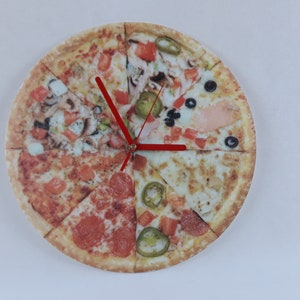 Pizza clock birthday gift for boyfriend