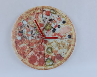 Pizza clock birthday gift for boyfriend