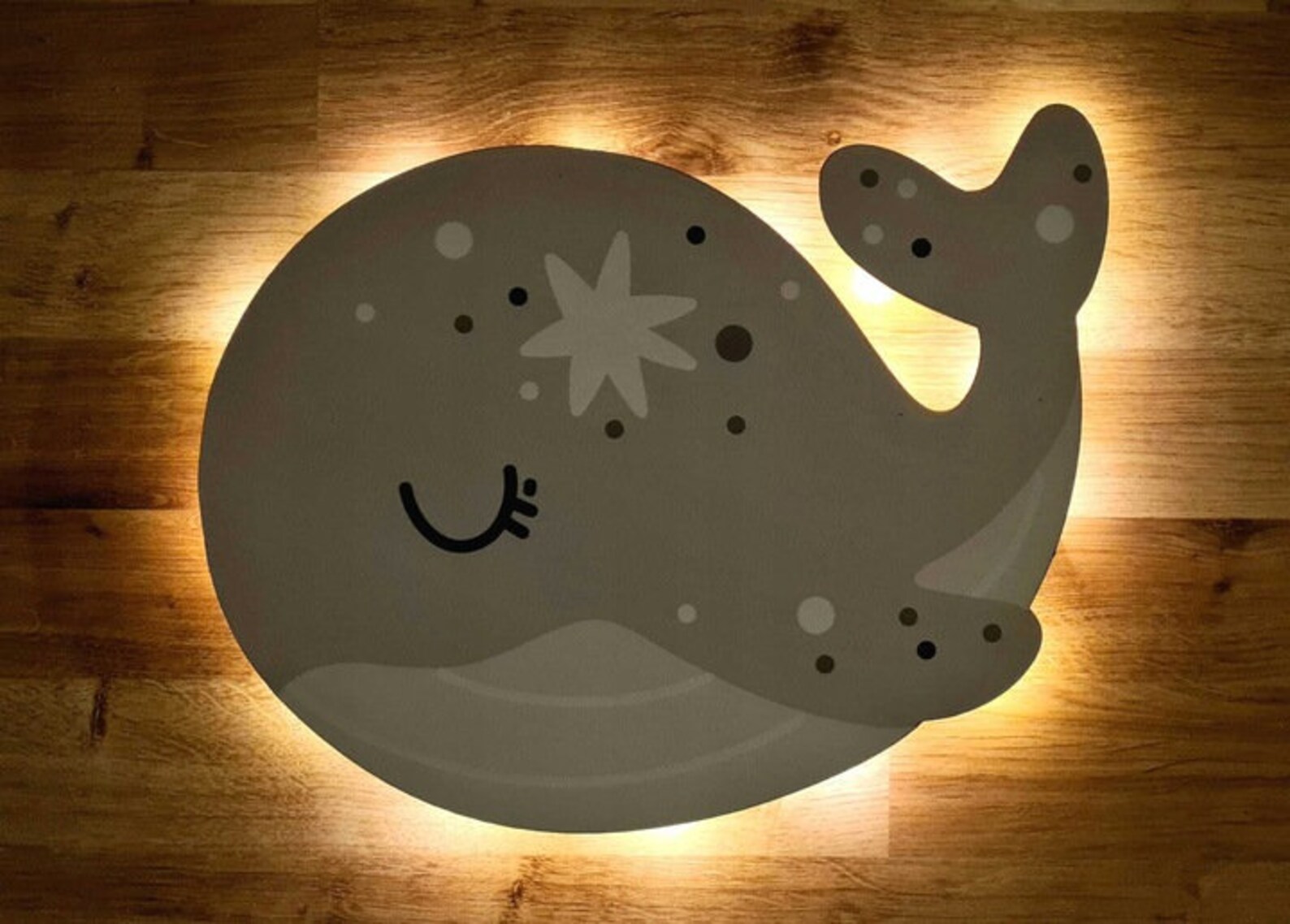 LED Whale Night Light Gift Idea Etsy