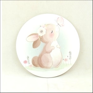 Bunny lamp with your child's name image 1