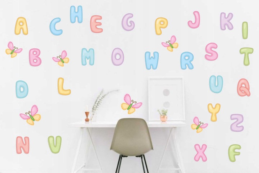 Stickers Sticker ALPHABET Letters LETTERS Abecadło - Etsy