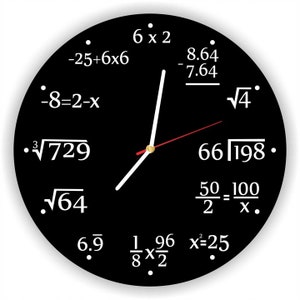 Math clock math gift teacher