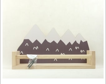 Wooden shelf top top Scandinavian style