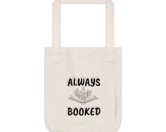 Always Booked - Organic Canvas Tote Bag