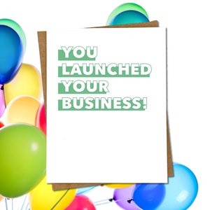 Nouvelle carte de visite | Vous avez lancé votre entreprise | Félicitations pour votre programme de lancement d'| Nouvelle entreprise | Célébrez | Non cebré