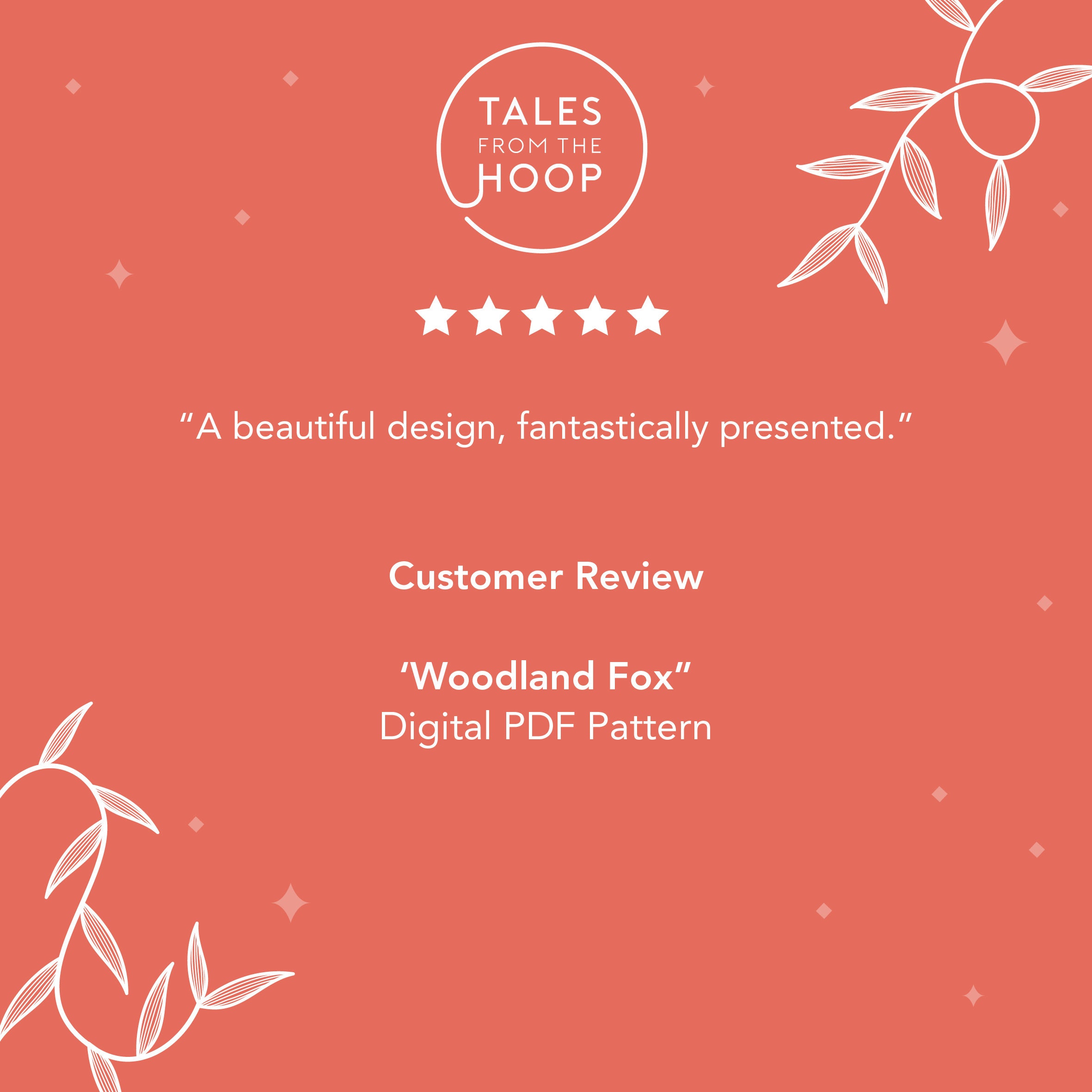 Woodland Fox Embroidery Pattern • Fall Autumn Forest Theme • Digital ...