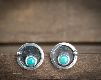 Turquoise stud earrings