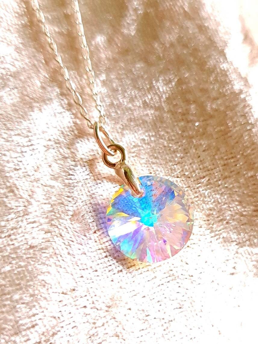 Aurora borealis hotsell swarovski crystal pendant