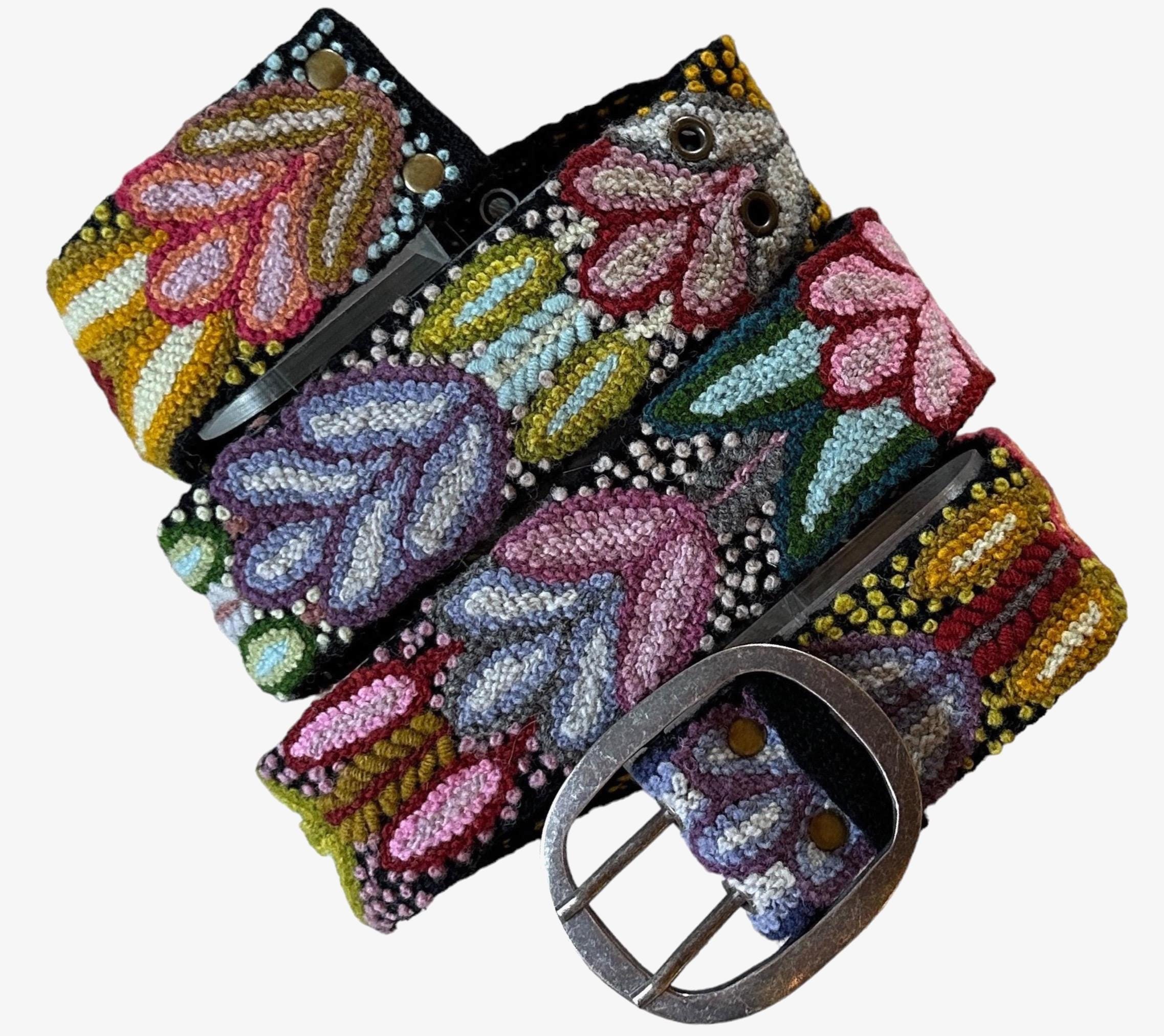 artistkomplex FLOWER BELTベルト (BLACK) Black Flower Belt - Etsy